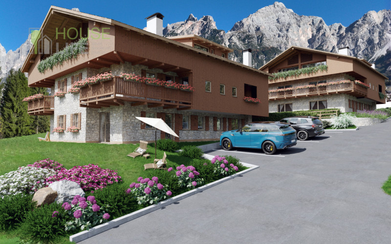 SAN VITO DI CADORE: NUOVO APPARTAMENTO TRILOCALE al secondo e ultimo piano. 2 camere, 2 bagni, te...