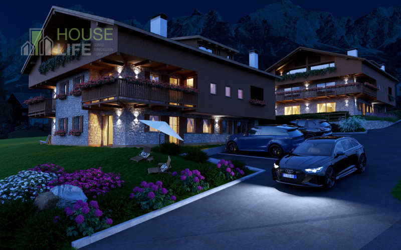 SAN VITO DI CADORE: NUOVO APPARTAMENTO TRILOCALE al secondo e ultimo piano. 2 camere, 2 bagni, te...