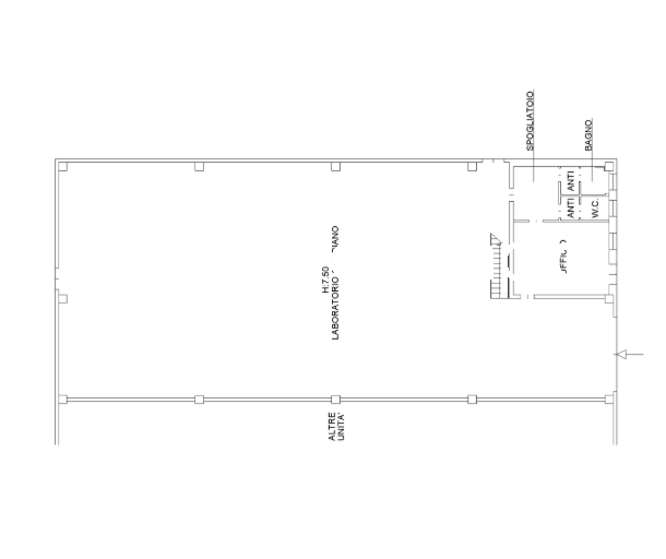 A Este, nella prima zona industriale, proponiamo un capannone artigianale di 600 mq, edificato ne...