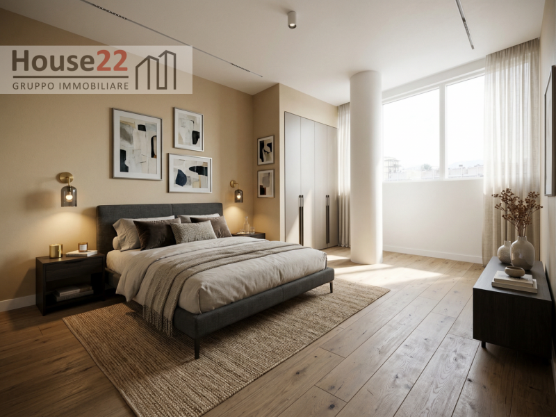 VICENZA. Proponiamo un appartamento d'eccellenza al primo piano, caratterizzato da ampie vetrate ...