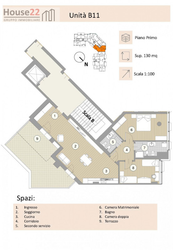 VICENZA. Proponiamo un appartamento d'eccellenza al primo piano, caratterizzato da ampie vetrate ...