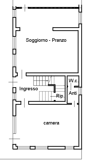 COMPOSIZIONE:
Interessante soluzione a schiera situata a Schiavonia, ideale per chi desidera coni...