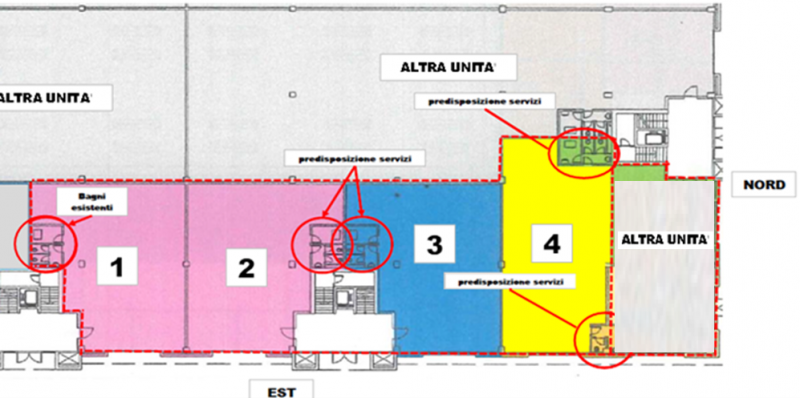 Vendesi spazi commerciali/produttivi/magazzini a Casella d’Asolo in immobile di recente costruzio...