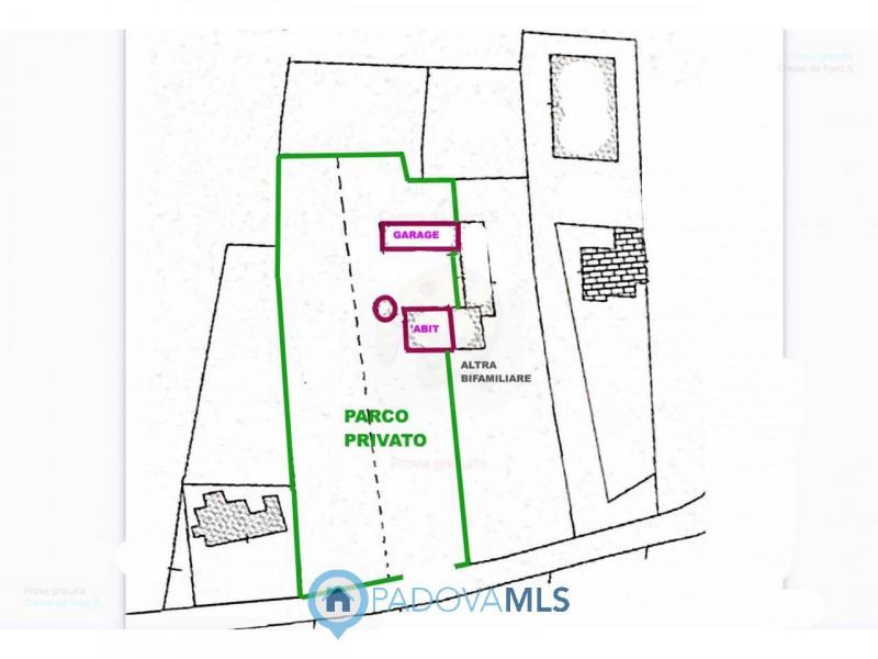 Abano, Monterosso. Bifamiliare, con vista colli, del 2000, in vendita a Euro 375.000, con stupend...