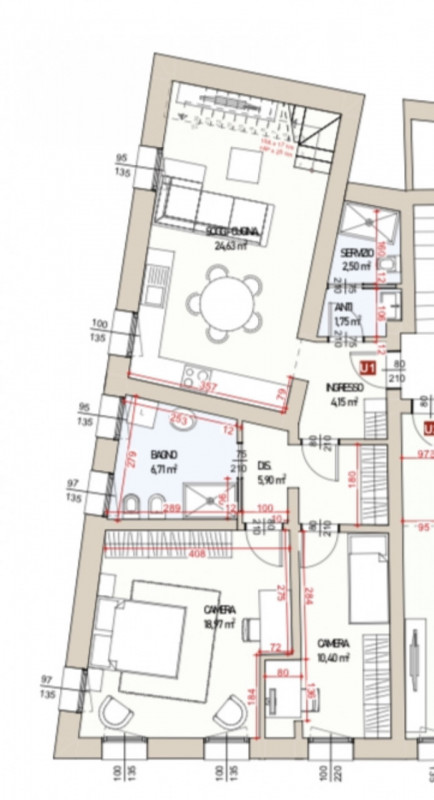 Porton del Luzzo NUOVO duplex con zona giorno al piano e 2 camere con rispettivi 2 bagni. Al pian...