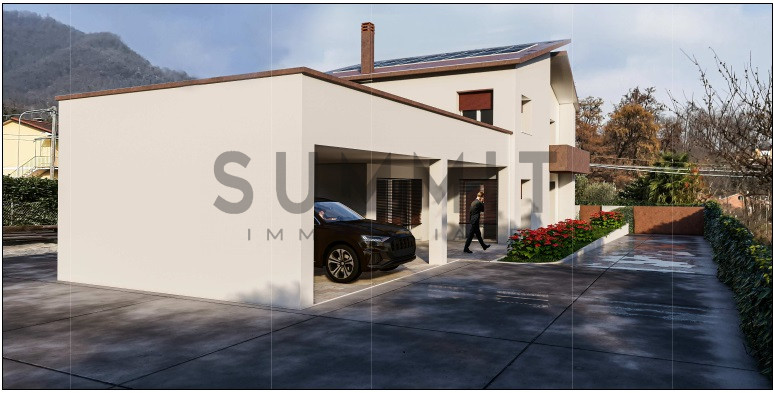 SCHIO – Caile: VILLA SINGOLA al grezzo avanzato con ampio terrazzo e giardino, portico/garage. Cl...