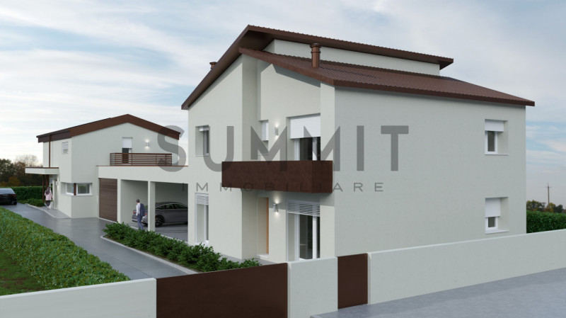 SCHIO – Caile: VILLA SINGOLA al grezzo avanzato con ampio terrazzo e giardino, portico/garage. Cl...