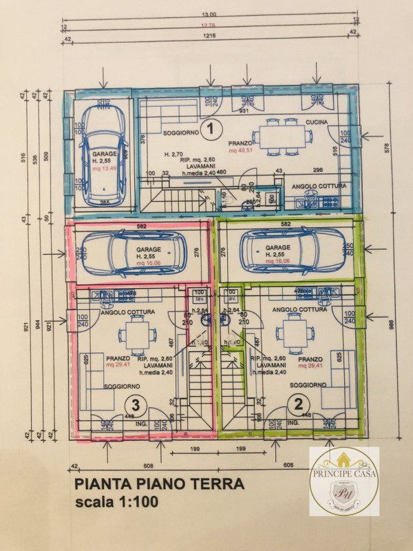 RIF: TRIZ3 In zona residenziale a Ca' Oddo, proponiamo nuova soluzione di Trifamiliare con giardi...