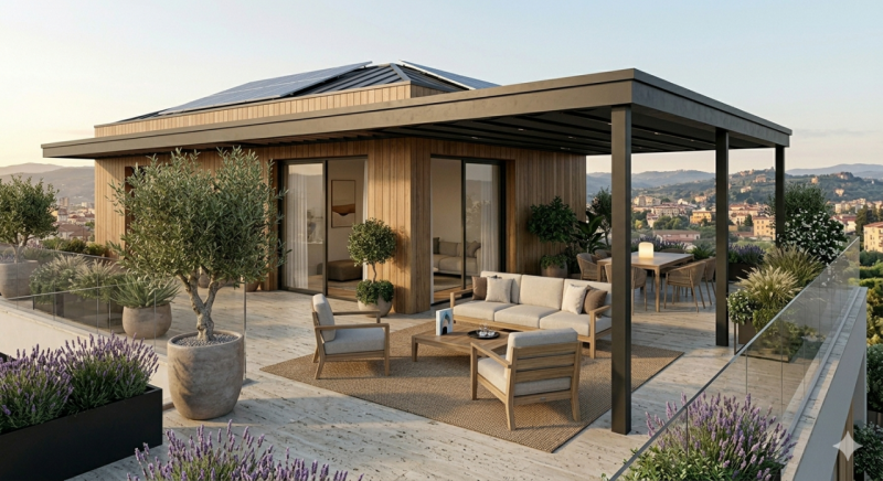 Nel cuore della servitissima zona di Sacro Cuore, proponiamo in vendita attico di nuova costruzio...