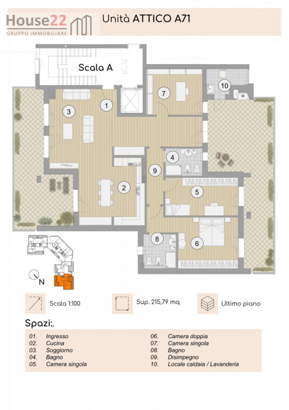 VICENZA. Proponiamo un NUOVO ED ESCLUSIVO ATTICO che rappresenta il fiore all'occhiello dell'inte...