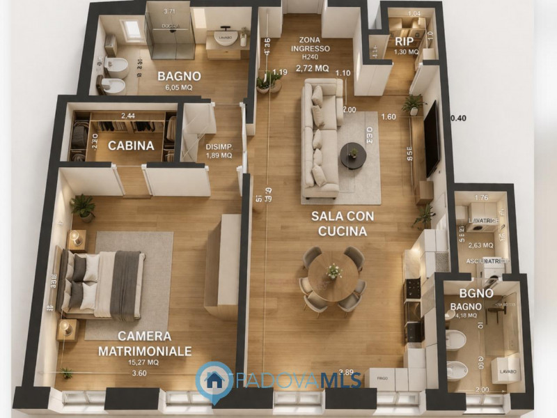 Largo Europa. 
Appartamento di 74 mq commerciali, da ristrutturare. 
Si acquista con cambio desti...
