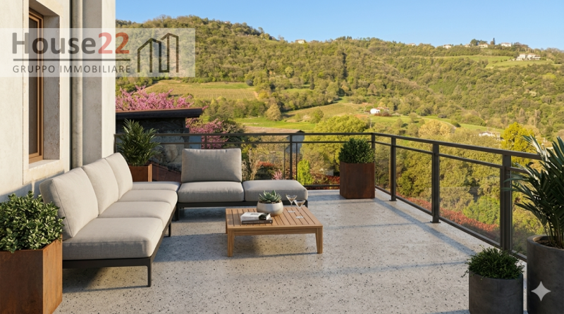 GAMBUGLIANO – VICENZA. In posizione panoramica con vista sui colli vendesi RUSTICO DA RISTRUTTURA...