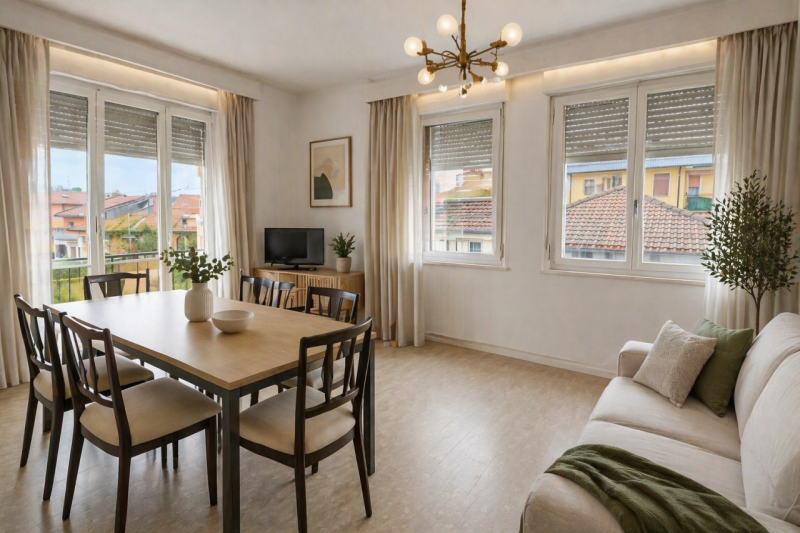 Proponiamo in vendita una porzione di bifamiliare, sviluppata interamente su un unico livello al ...