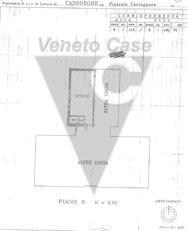 In una posizione strategica nel Comune di Cadoneghe, proponiamo la vendita di un ufficio di 61 mq...