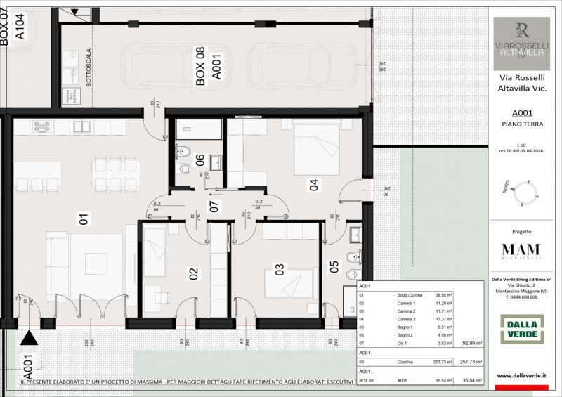 Stai cercando un NUOVO APPARTAMENTO TRICAMERE CON GRANDE GIARDINO, INGRESSO INDIPENDENTE E GARAGE...