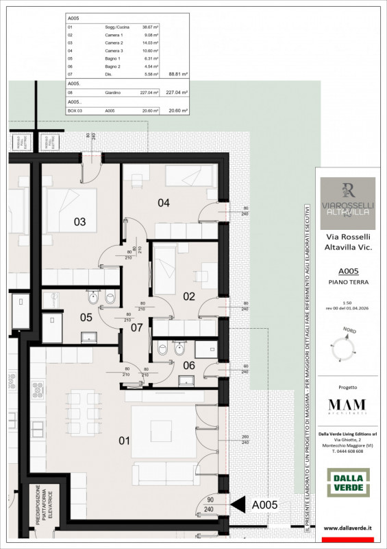 Stai cercando un NUOVO APPARTAMENTO TRICAMERE CON GRANDE GIARDINO E INGRESSO INDIPENDENTE IN CLAS...