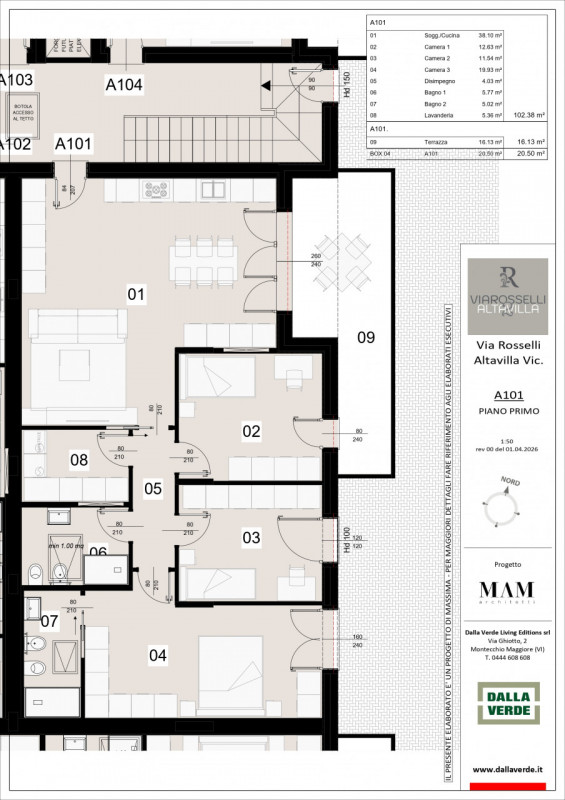Stai cercando un NUOVO APPARTAMENTO TRICAMERE CON TERAZZO ABITABILE IN CLASSE A4??

ALTAVILLA VIC...
