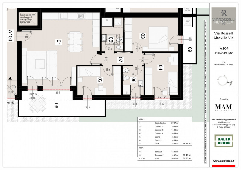 Stai cercando un NUOVO APPARTAMENTO TRICAMERE CON TERAZZO ABITABILE IN CLASSE A4??

ALTAVILLA VIC...