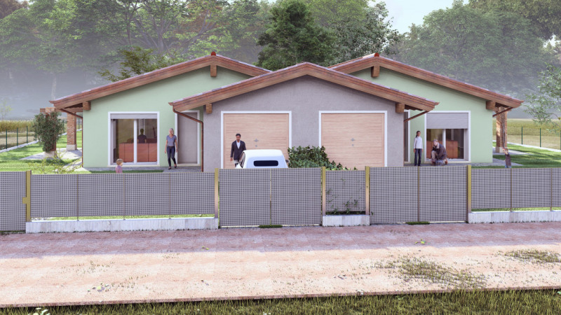 Prossima costruzione in posizione eccezionale! In centro ma non disturbata dai rumori! Porzione d...