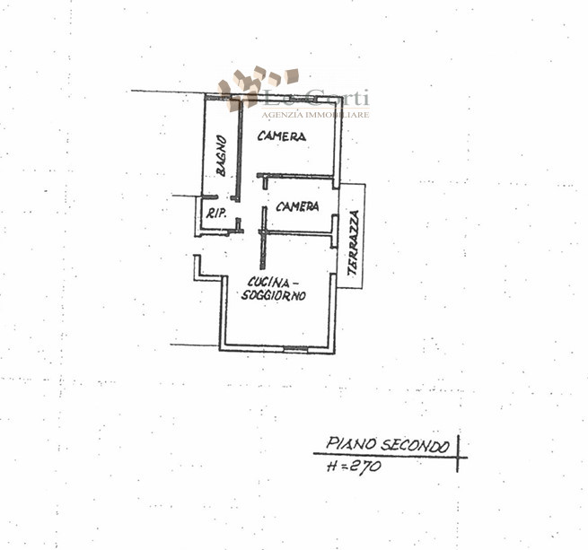 Appartamento Bicamere al 2° ed ultimo Piano di una palazzina di 5 unità totali, con garage doppio...