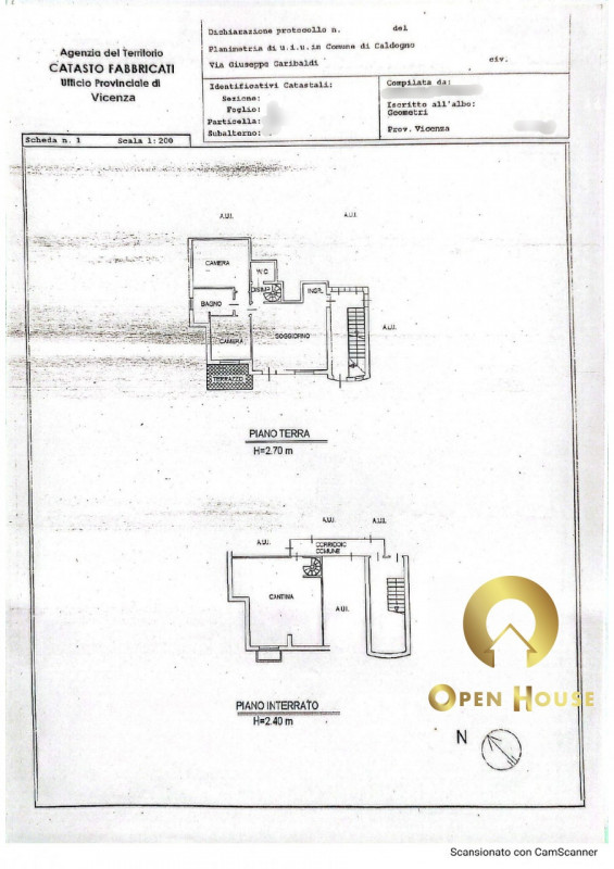 OPEN HOUSE by Franco Savegnago propone in vendita Appartamento al piano terra con Ingresso Indipe...