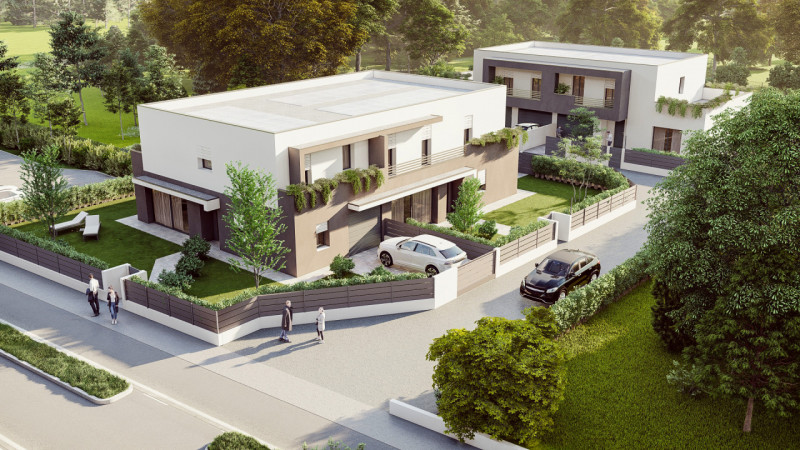 SARMEOLA DI RUBANO - Porzione di villa trifamiliare in vendita a Rubano, situata in quartiere res...