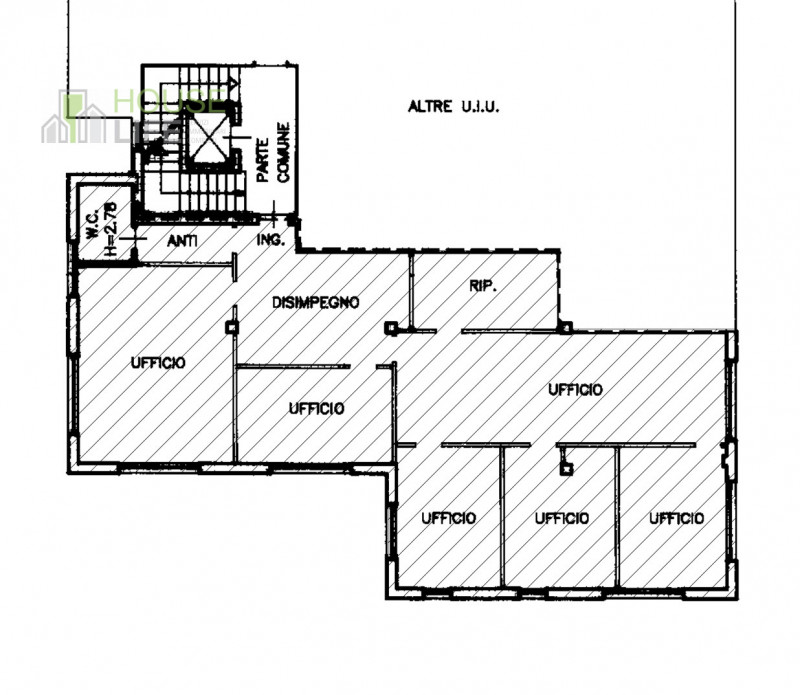 VICENZA OVEST: proponiamo in affitto un UFFICIO di circa 180 mq, situato al secondo piano servito...