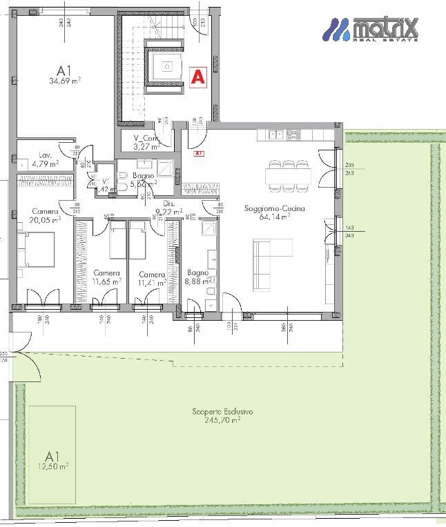 Appartamenti Dolo  - Attici con giardino .  
A Partire da €. €. 263.000, tutti appartamenti con 3...