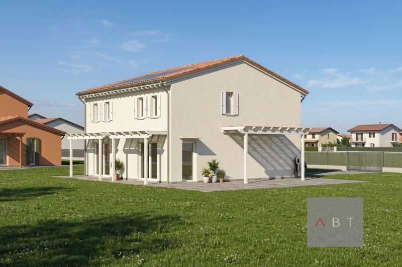 Situata nella frazione di Presina, nuova bifamiliare in costruzione e composta di: ingresso, sogg...