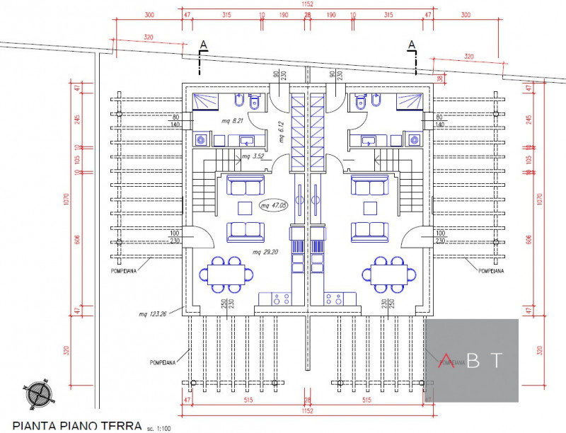 Situata nella frazione di Presina, nuova bifamiliare in costruzione e composta di: ingresso, sogg...
