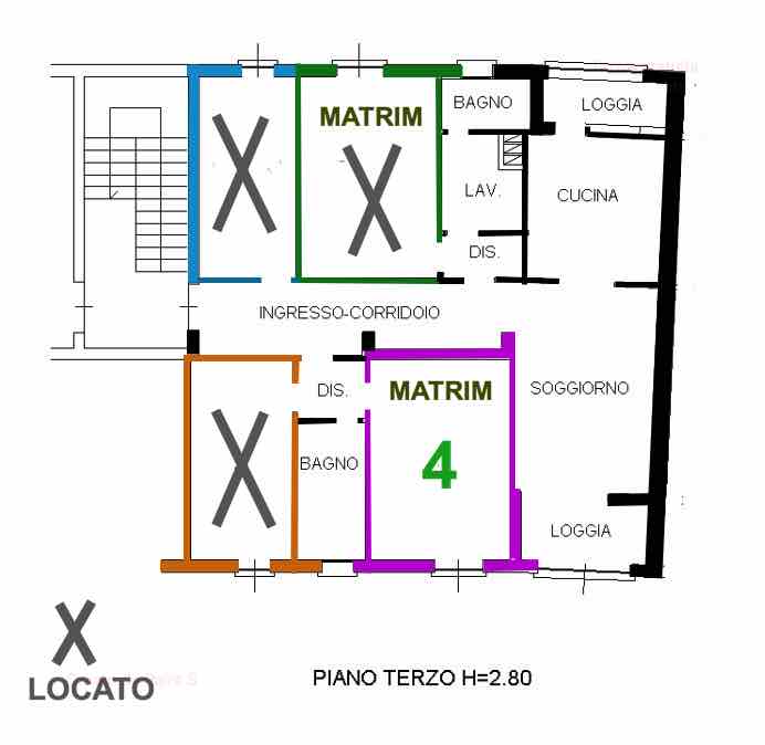 Stanza matrimoniale per una persona per lavoratrici o studentesse.

Canone 380 Euro + 100 Euro sp...