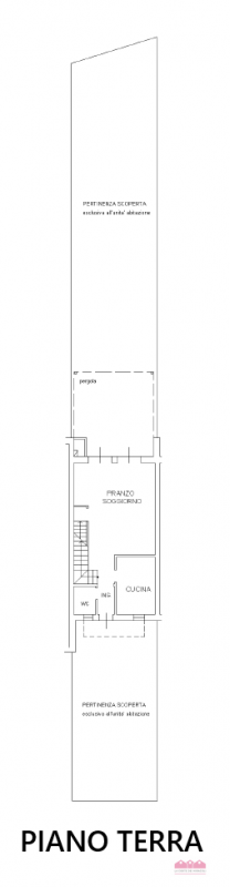 CREAZZO: PORZIONE DI CASA CON GIARDINO SU TRE LIVELLI, INGRESSO, CUCINA, SOGGIORNO, BAGNO OSPITI,...