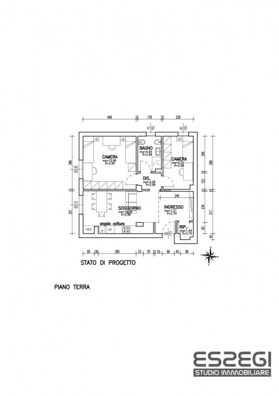 A Padova in via Domenico Turazza, proponiamo in vendita appartamento trilocale posto al piano ter...