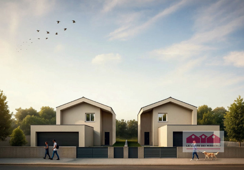 ZONA BERTESINA: NUOVA VILLA SINGOLA IN COSTRUZIONE, CON GIARDINO E POSSIBILITA' PISCINA. RIF VS94...