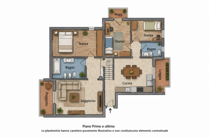 In zona residenziale a Bovolenta (5 km da Conselve e/o Casalserugo), in una palazzina moderna dal...