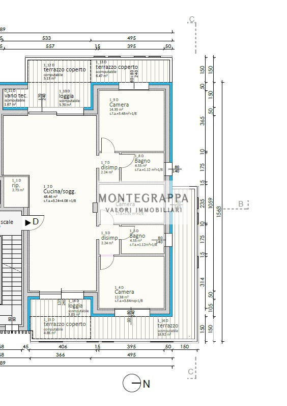 In esclusivo contesto di nuova costruzione, proponiamo in vendita raffinato appartamento al primo...
