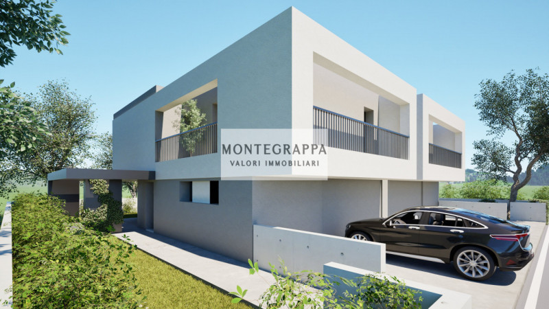 In contesto residenziale tranquillo e moderno, proponiamo in vendita elegante porzione di bifamil...