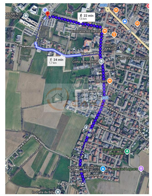 LEGNARO - Abitazione semindipendente disposta interamente al piano terra. Dispone di zona giorno,...