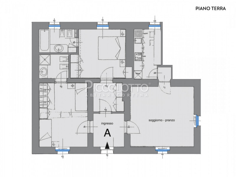 Rif. A2167 - Appartamento 2 camere - 2 bagni - vicino al centro - locazione annuale.

Cortina d'A...