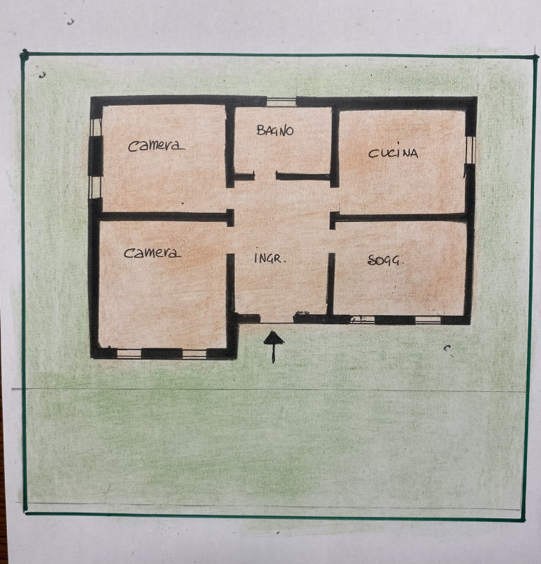 Villatora casa singola da ristrutturare con giardino. Casa di circa 100 mq composta da ingresso s...
