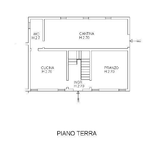 Proponiamo in vendita abitazione indipendente in parte da ristrutturare, immersa nella tranquilli...