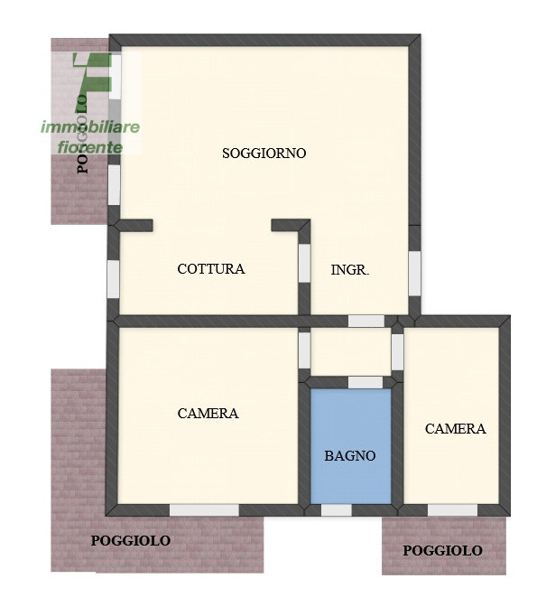 In piccola palazzina di sole 6 unità, luminoso appartamento in ottimo stato di manutenzione al 1°...
