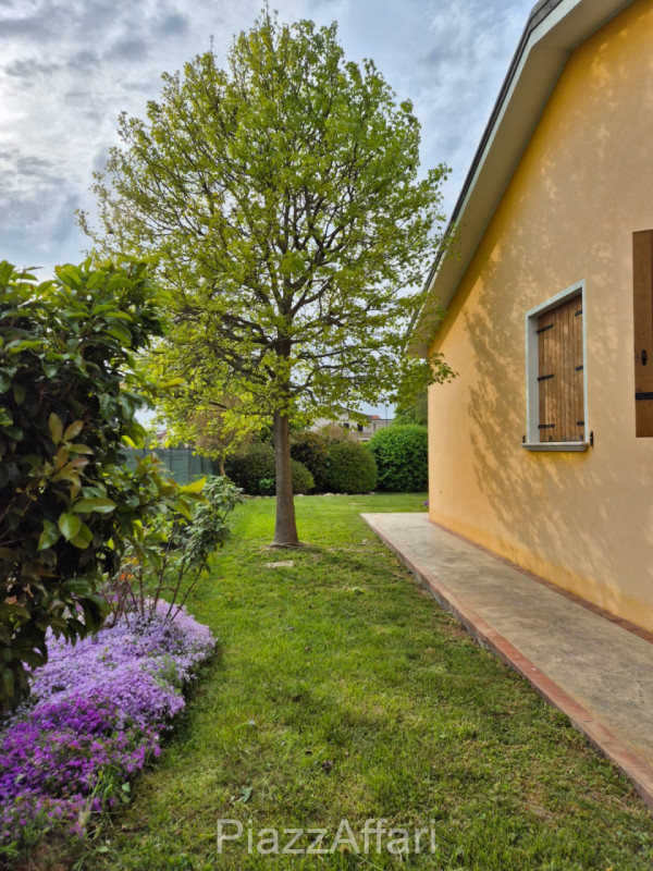 Campagnola di Brugine, si propone recente villa singola con retrostante capannone di 210 mq + sco...