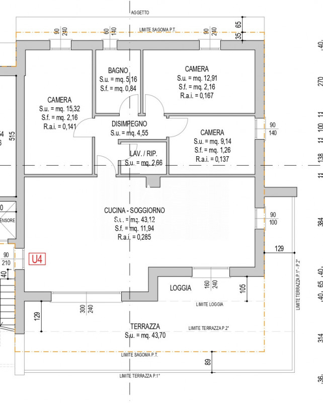 Proponiamo in vendita un elegante appartamento quadrilocale di nuova costruzione nel cuore di Vil...