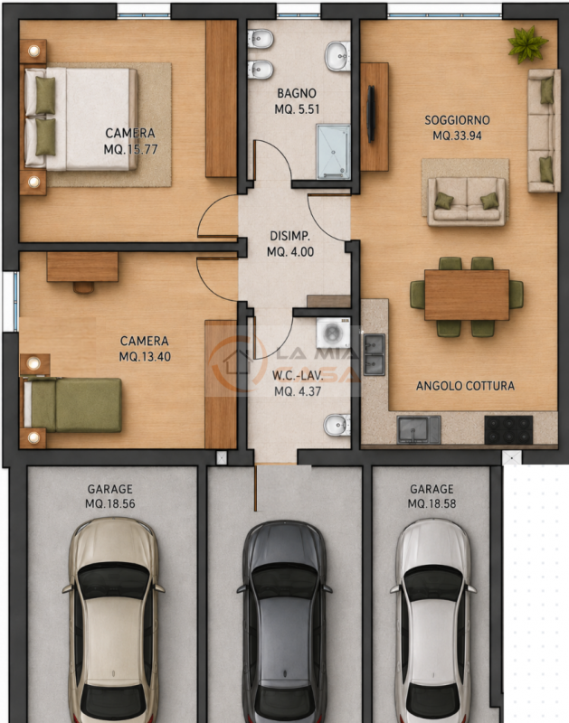 A Legnaro, la tua nuova casa, efficiente e comoda a tutto, in zona servita da asilo, scuole, pale...