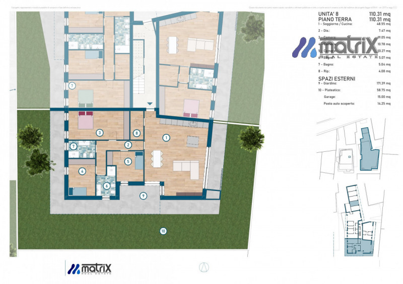 Appartamento 3 camere €. 270.000  Piano terra con giardino 230 mq
A pochi Km dal centro di Saonar...