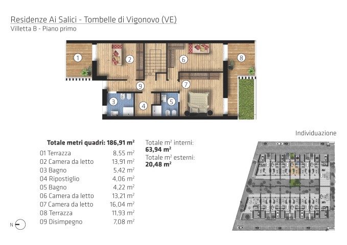Villa a schiera 140 mq calpestabili €. 300.000 zona centrale comoda a tutti i servizi.

A pochi K...