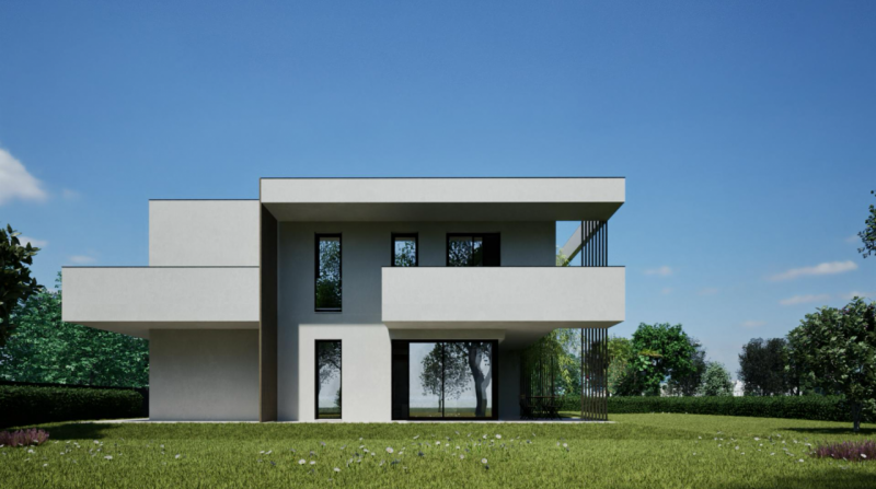 Moderna villa singola inserita all'interno di un nuovo quartiere residenziale in pieno centro pae...