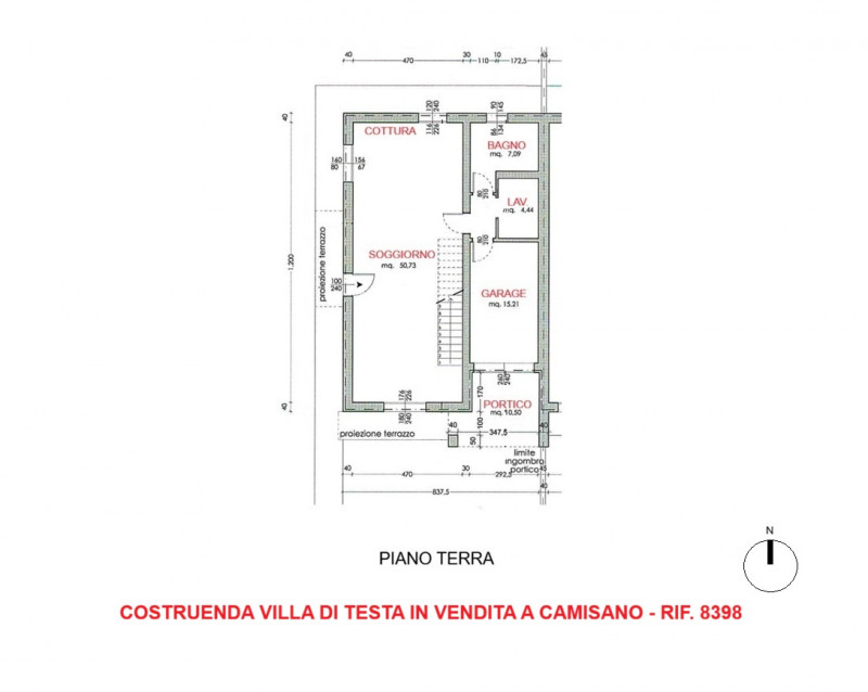 SCHIERA DI TESTA DI NUOVA COSTRUZIONE A SANTA MARIA DI CAMISANO VICENTINO - Rif. 8398
In quartier...