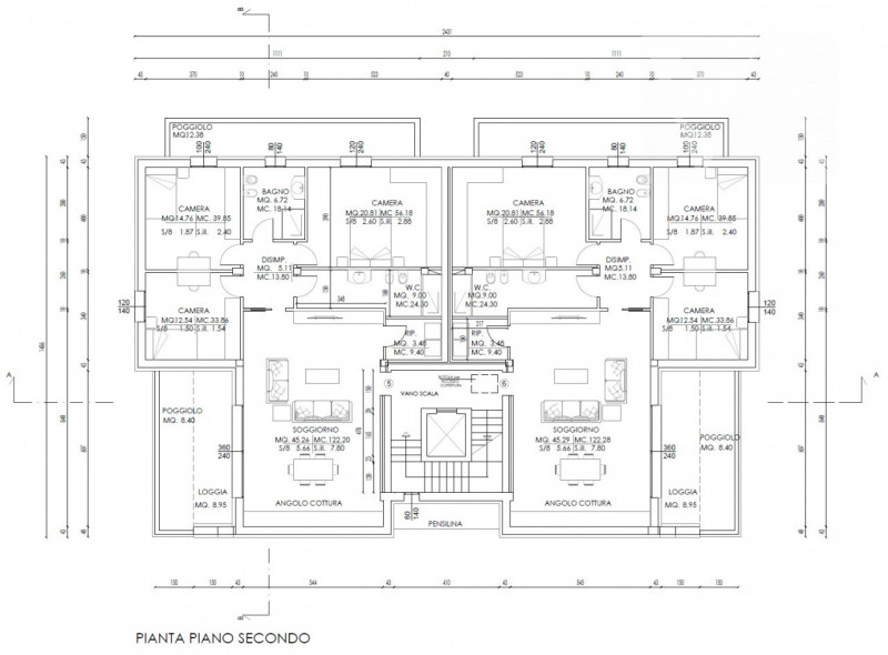 Disponibili nuovi appartamenti al secondo, nonché ultimo piano, dotati di terrazzo abitabile e 3 ...
